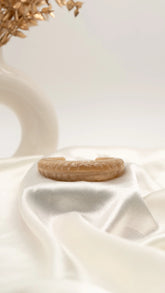 Beige Twist Resin Bangle